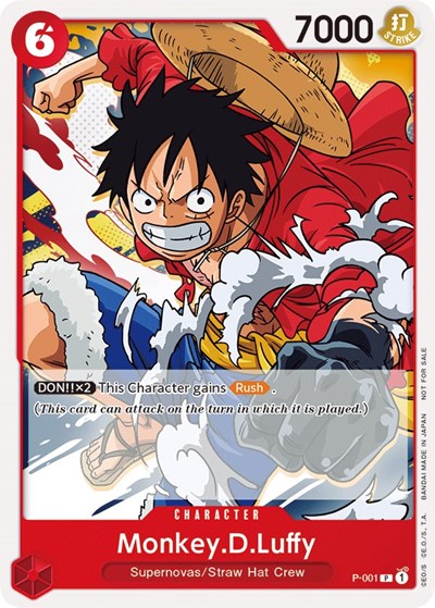 Monkey.D.Luffy (Super Pre-Release) [Participant] #P-001 One Piece Promotion Cards