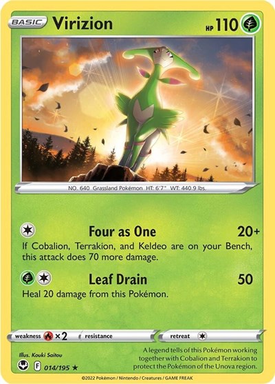 Virizion #14 Silver Tempest