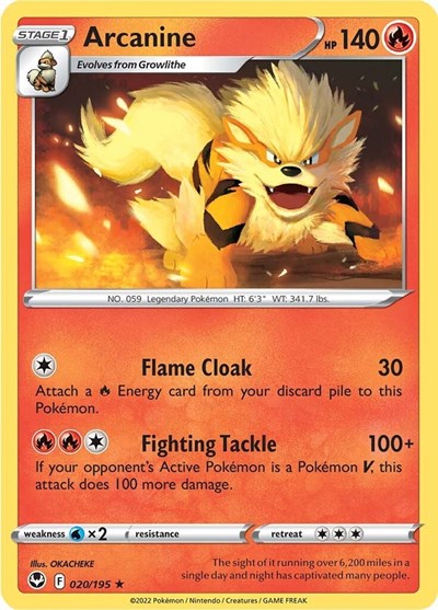 Arcanine #20 Silver Tempest