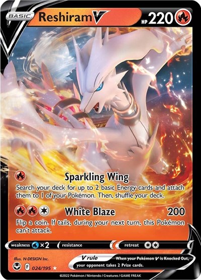 Reshiram V #24 Silver Tempest