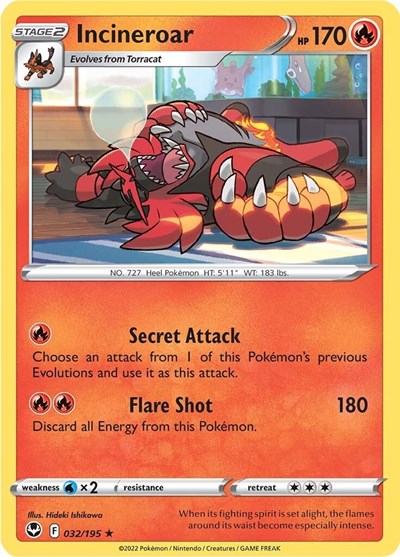 Incineroar #32 Silver Tempest