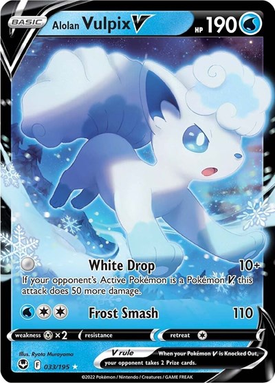 Alolan Vulpix V #33 Silver Tempest