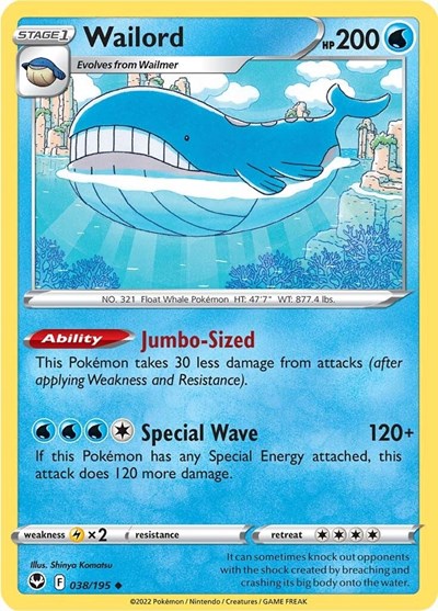 Wailord #38 Silver Tempest