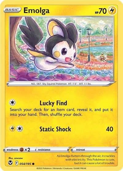 Emolga #54 Silver Tempest