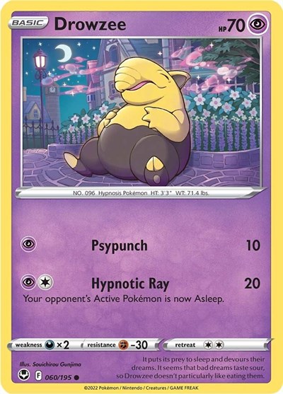 Drowzee #60 Silver Tempest