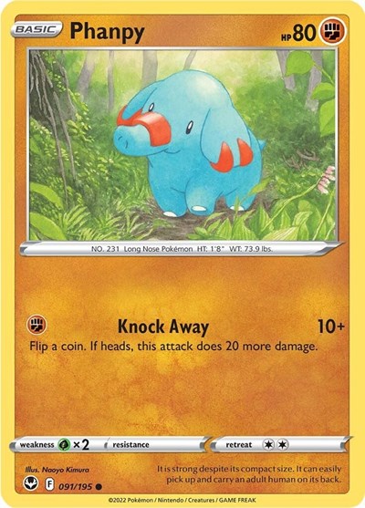 Phanpy #91 Silver Tempest