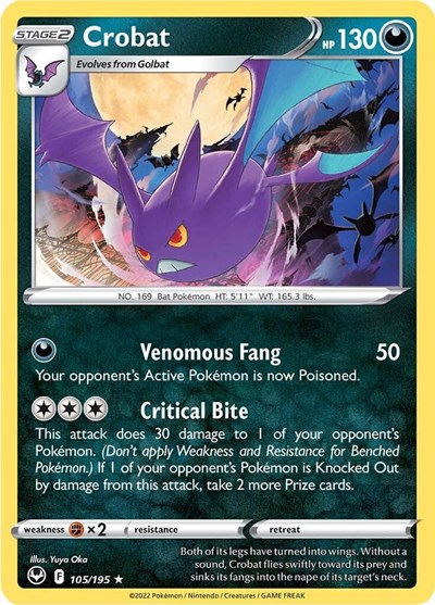 Crobat #105 Silver Tempest