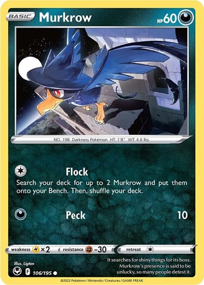 Murkrow #106 Silver Tempest