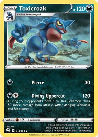 Toxicroak #110 Silver Tempest