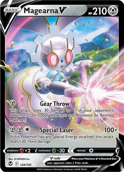 Magearna V #128 Silver Tempest