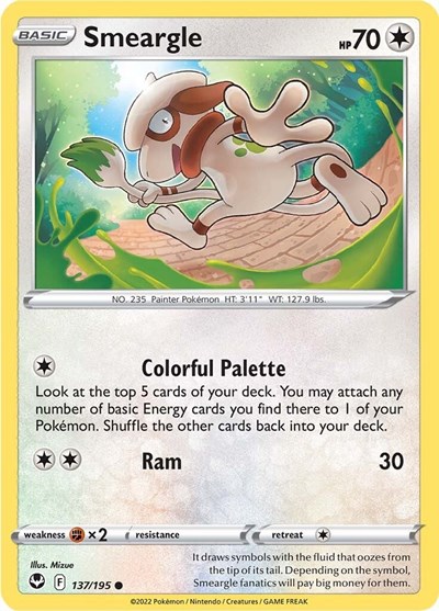 Smeargle #137 Silver Tempest