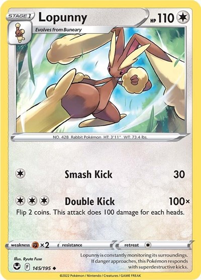 Lopunny #145 Silver Tempest