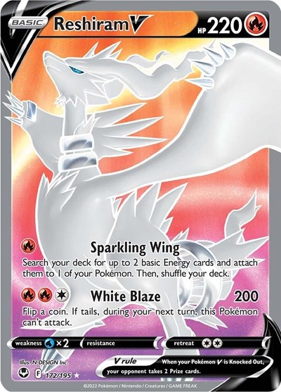 Reshiram V #172 Silver Tempest