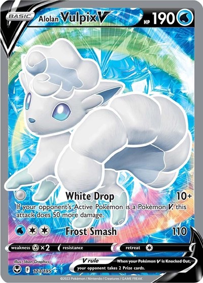 Alolan Vulpix V #173 Silver Tempest