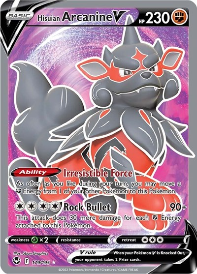 Hisuian Arcanine V #179 Silver Tempest