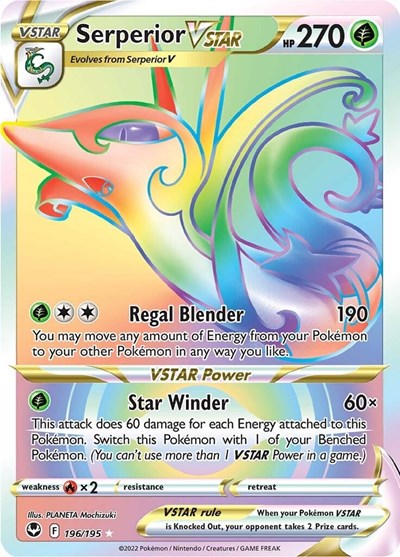 Serperior VSTAR #196 Silver Tempest