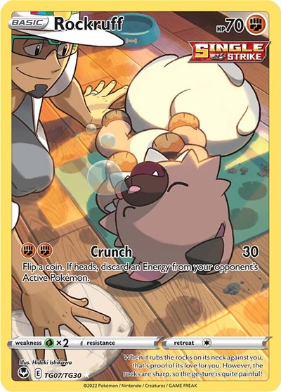 Rockruff #TG07 Silver Tempest Trainer Gallery