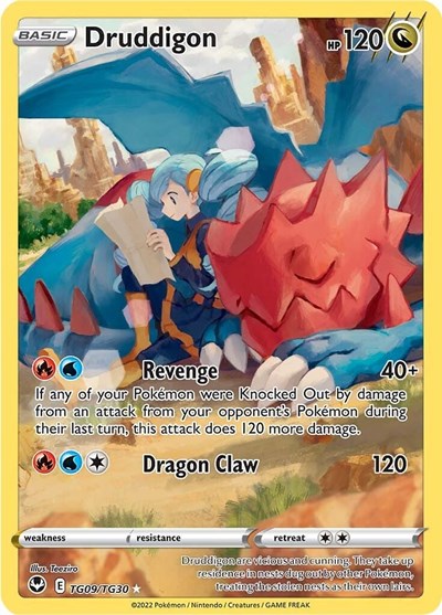 Druddigon #TG09 Silver Tempest Trainer Gallery
