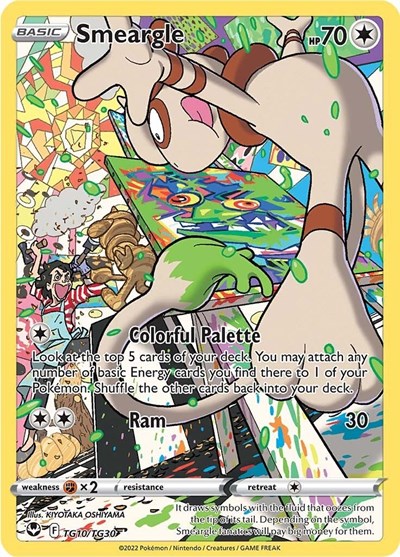 Smeargle #TG10 Silver Tempest Trainer Gallery