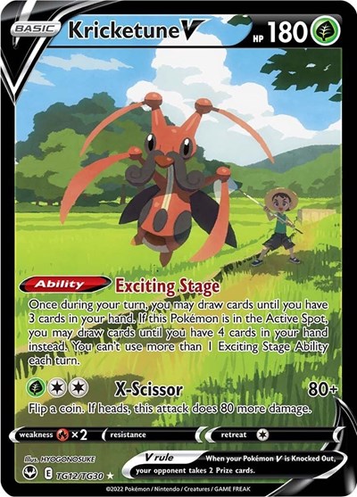 Kricketune V #TG12 Silver Tempest Trainer Gallery