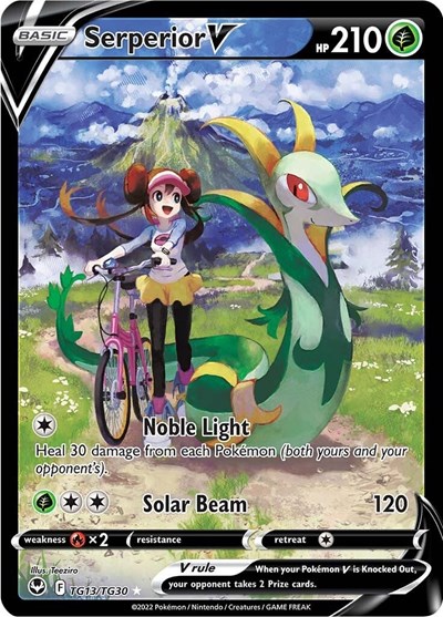 Serperior V #TG13 Silver Tempest Trainer Gallery