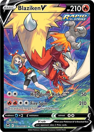 Blaziken V #TG14 Silver Tempest Trainer Gallery