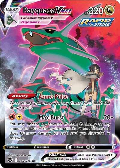 Rayquaza VMAX #TG20 Silver Tempest Trainer Gallery
