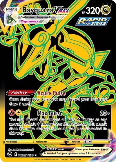Rayquaza VMAX #TG29 Silver Tempest Trainer Gallery