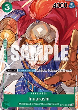 Inuarashi (Box Topper) #OP01-034 Romance Dawn