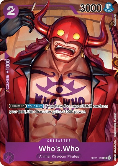 Who's.Who (Box Topper) #OP01-109 Romance Dawn