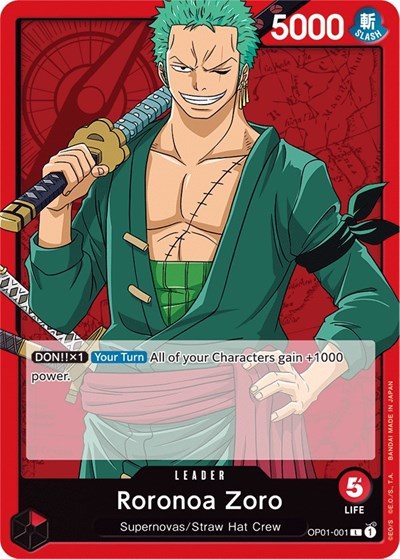 Roronoa Zoro #OP01-001 Romance Dawn