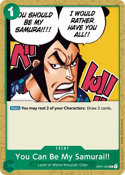 You Can Be My Samurai!! #OP01-055 Romance Dawn