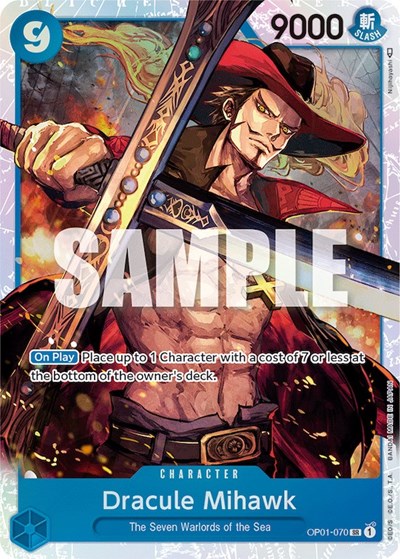 Dracule Mihawk #OP01-070 Romance Dawn