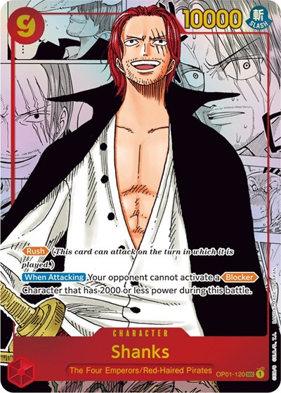 Shanks (Parallel) (Manga) (Alternate Art) #OP01-120 Romance Dawn