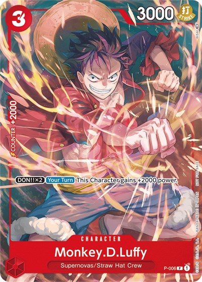 Monkey.D.Luffy - P-006 (Tournament Pack Vol. 1) #P-006 One Piece Promotion Cards