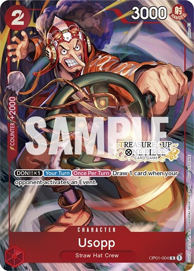 Usopp - OP01-004 (Treasure Cup) #OP01-004 One Piece Promotion Cards