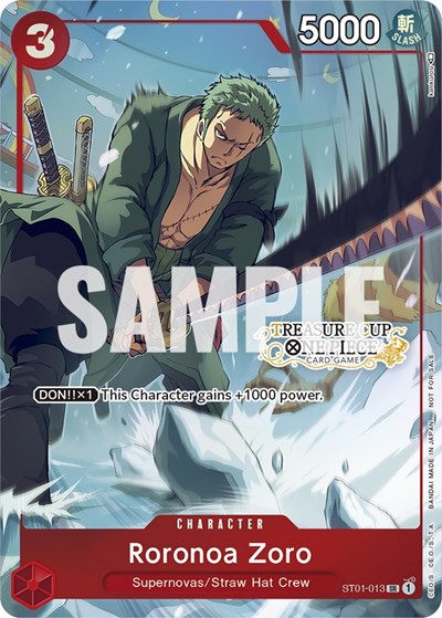 Roronoa Zoro - ST01-013 (Treasure Cup) #ST01-013 One Piece Promotion Cards