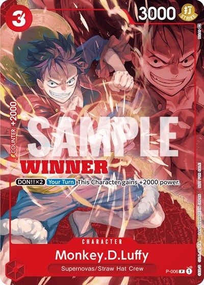 Monkey.D.Luffy - P-006 (Winner Pack Vol. 1) #P-006 One Piece Promotion Cards