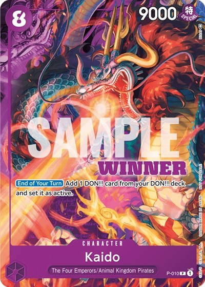 Kaido - P-010 (Winner Pack Vol. 1) #P-010 One Piece Promotion Cards