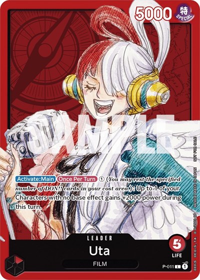Uta (One Piece Film Red) #P-011 One Piece Promotion Cards