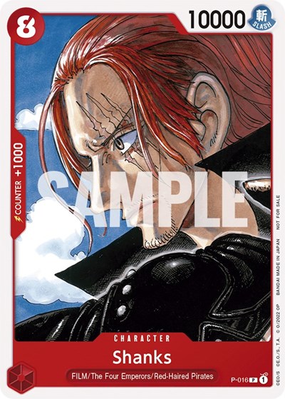 Shanks (One Piece Film Red) #P-016 One Piece Promotion Cards