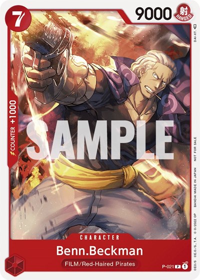 Benn.Beckman (One Piece Film Red) #P-021 One Piece Promotion Cards