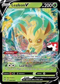 Leafeon V #7 Prize Pack Series Cards