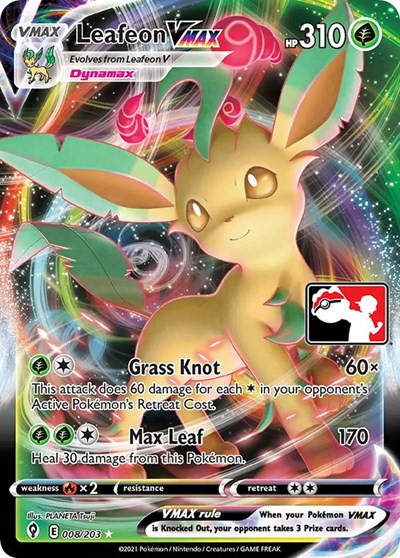 Leafeon VMAX #8 Prize Pack Series Cards