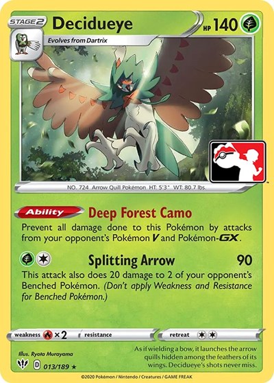 Decidueye #13 Prize Pack Series Cards