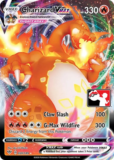 Charizard VMAX #20 Prize Pack Series Cards