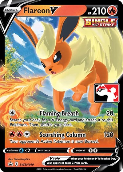 Flareon V #SWSH149 Prize Pack Series Cards