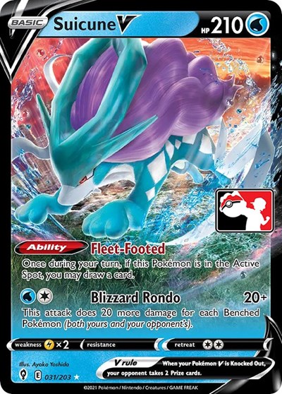 Suicune V #31 Prize Pack Series Cards