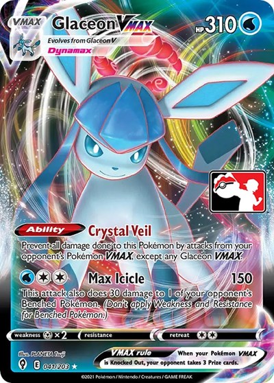 Glaceon VMAX #41 Prize Pack Series Cards