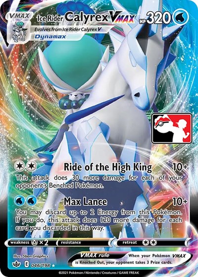 Ice Rider Calyrex VMAX #46 Prize Pack Series Cards